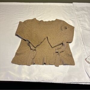 Lucky brand Women's Knit Side-Tie Sweater - Brown